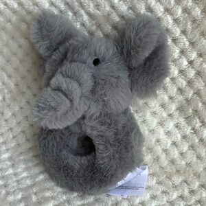 Little Miracles Plush Grey Elephant Baby Rattle Stuffed Animal Toy 🐘